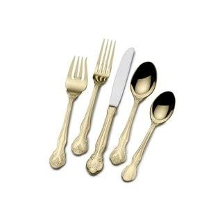 Astoria Grand Wessels Gold Plated 45 Piece Flatware Set (ARGD2962)