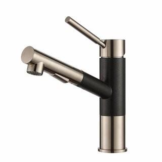 Kraus Geo Axis Single Handle Pull Down Kitchen Faucet Stainless steel Finish (KUS3049)