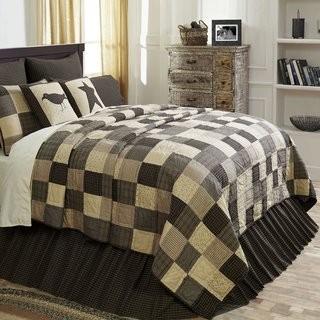 August Grove Millicent Quilt - King - Cream - Brown Pattern (ATGR8250_20036261)