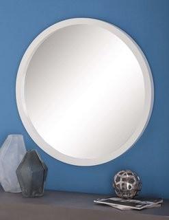 Cole & Grey Wood Round Wall Mirror 36" Round (CLRB3965_20565149_20565148)