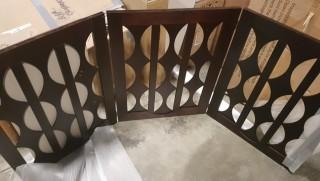 3 Panel Wooden Fireplace  Screen 