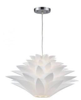 Sterling 143-001 Inshes 1 Light Mini Pendant Lamp In White