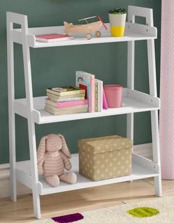 Harriet Bee Penn 3 Tier Ladder 32.5 Shelf (HRBE2804_26618187) - Grey 