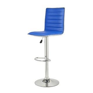 Zipcode Design Manuel Adjustable Height Swivel Bar Stool - Blue - Set of 2(ZPCD4748_24099326)