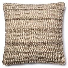 MAGNOLIA HOME LEVI 22-INCH SQUARE THROW PILLOW IN GREY/IVORY                                        