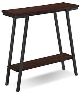 Leick 11431 Empiria Modern Industrial Hall Stand-Walnut