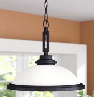 Three Posts Dashiell 1-Light Downlight Inverted Pendant (TRPT1756_22830263_22830265) - Blk 