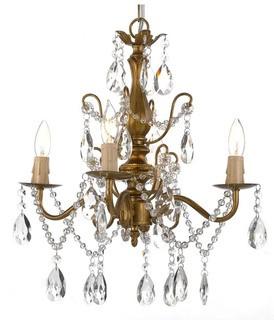 Lark Manor Padillo 4-Light Crystal Chandelier (LRKM1400_21228209) - Gold 