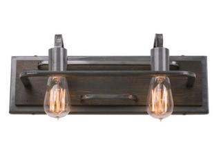 Varaluz - 2LT - Vanity - 268B02SL-LED - Lofty 2 Light 17 inch Steel Vanity Wall Light