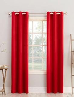 Lot 3 - Sun Zero - Grommet Panel - Lichtenberg - Red   - 54" x 84" 