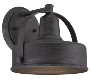 Laurel Foundry Modern Farmhouse Marcil 1-Light Outdoor Barn Light (LRFY8156_21308421) - 8" x 7" 