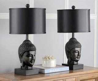 Safavieh Lighting - LIT4070A-Set2 - 24.5-inch Dark Golden Buddha Table Lamp (Set of 2)