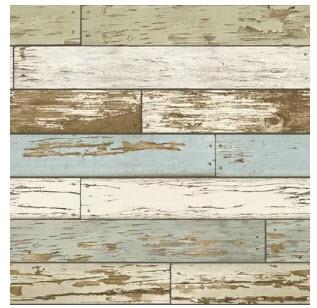 Wall Pops - Peel & Stick Wallpaper - WPP2225 - Old Salem Vintage Wood - 3'5" x 8'