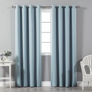 Alcott Hill Schaeffer Solid Blackout Thermal Grommet Curtain Panels (ACOT4344_21301427_21301419) - 52" x63" - Teal 