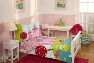 Everything Kids 4 Piece Fairytale Toddler Bedding Set (EVK1035)