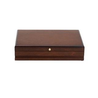 Reed & Barton Taunton Mahogany Silverware Chest with Brown Lining (RBA2335)