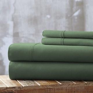 Ebern Designs Bailee 4 Piece Sheet Set (EBDG2706_24233733_24233724) - Green - Full