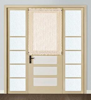 Windsor Lace Door Panel - 56" x 40" - Natural 