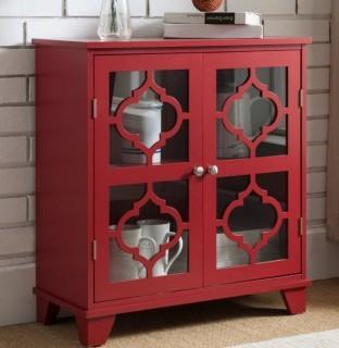 Mistana Candace Door Credenza (MTNA4280) - Red 