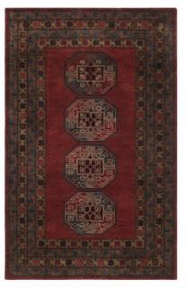 Bloomsbury Market Moss Hand Tufted Wool Red Area Rug (BLMT7901_24291774) - 3' x 5' 