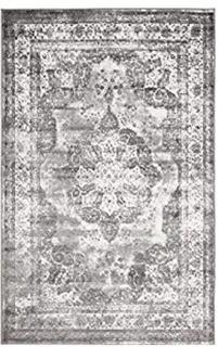 Unique Loom Monaco Collection Gray 4 x 6 Area Rug (4' x 6')