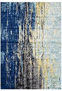 Nuloom RZBD04A-53079 Katharina Rug44; Blue - 5 ft. 3 in. x 7 ft. 9 in.