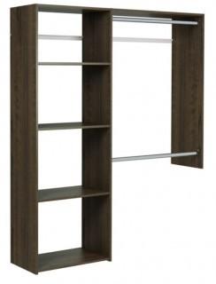 Easy Track 36W - 60W Shelving Closet System (EJY1087_22989671) - Truffle color