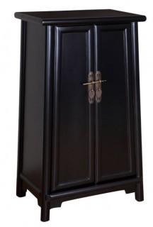 Three Posts Heritage 2 Door Storage Accent Cabinet (TRPT2578_23840382) - Blk 