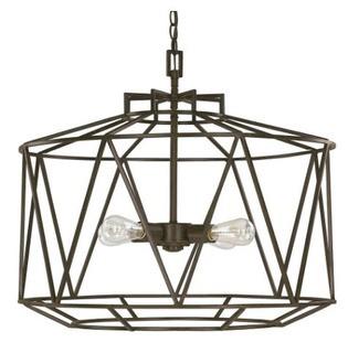 Austin Allen & Co. 4-Light Textured Brown Pendant