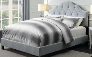 Andover Mills Rizzuto Upholstered Panel Bed (ANDV4026_27325487_27325493) - Queen - Grey 