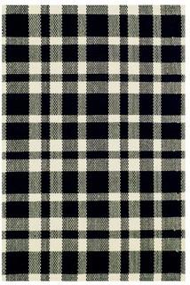 Dash and Albert Rugs Hand Woven Black Area Rug (DAX1344_4217707) - 4' x 6' 