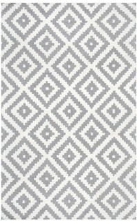 Mercury Row Obadiah Hand-Woven Wool Gray Area Rug (MCRR1747_20136574) - 5' x 7'5" 