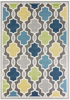 Andover Mills Tompkins Gray/Blue Area Rug (ANDV3244_25384969) - 5'3" x 7'7" 