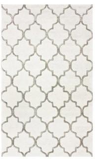 nuLOOM Park Avenue Trellis Nickel 4 ft. x 6 ft. Area Rug