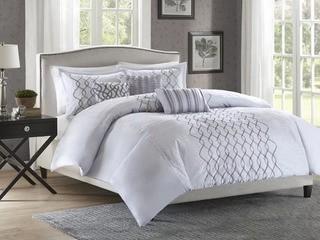 Madison Park Iris 6 Piece Duvet Cover Set (QMP2687_13943196) - King 