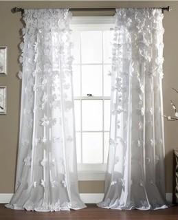 Ophelia & Co. Clarkstown Solid Sheer Rod Pocket Single Curtain Panel (OPCO2587_22214960) - White 54"  x84"  - 2 Sets