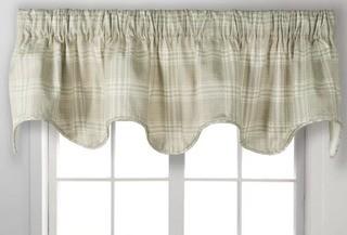 Alcott Hill Helgeson Lined Scallop 70 Window Valance (EQK1749_27137352) - Natural - 70" x 17" 