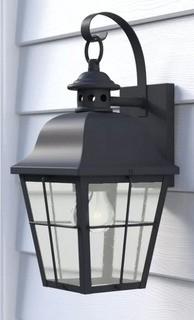 Darby Home Co Danielson 1-Light Wall Lantern (DRBC3635_18786993) - Blk 