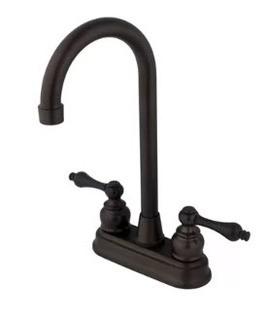 Kingston Brass - Victorian Collection - 4" Center Bar Faucet - Rubbed Bronze 