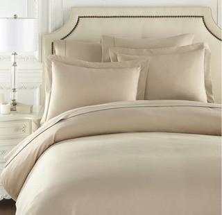 Charlton Home Pelham 1500 Thread Count 3 Piece Luxury Duvet Cover Set (CHRL9030_25834932_25834938) - Full - Taupe 