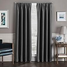 SEBASTIAN 108-INCH ROD POCKET INSULATED TOTAL BLACKOUT(TM) WINDOW CURTAIN PANEL IN CHARCOAL         