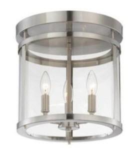 Savoy Lighting - 6-1043-3-SN - Penrose - Three Light Flush Mount