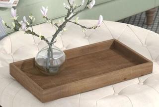 Lark Manor Rectangle Decorative Wooden Accent Tray (LRKM1569)