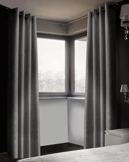 Ebern Designs Alderson Linen Look Solid Blackout Curten Panels (EBND4432_22134316) - 40" x 84" - DK Grey