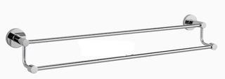 Maykke Nob Hill 24 Double Wall Mounted Towel Bar (MYKK1369) - Polished Chrome 