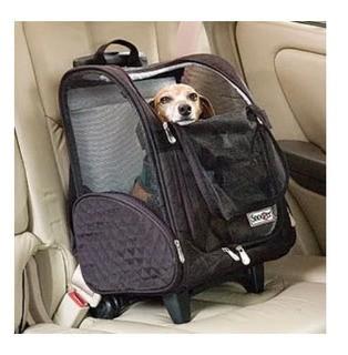 Snoozer Pet Products Wheel Around Travel Pet Carrier (SZR1001_2056073_11182301) - Khaki