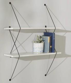 Zipcode Design Shaea 2 Shelf Shelving System with Wire Bracket (ZPCD3874)