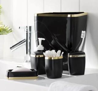 Wayfair Basics Wayfair Basics 5-Piece Bathroom Accessory Set (WFBS1203-15991177) - Blk 