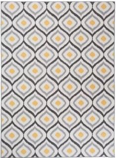 Wrought Studio Walmsley Moroccan Gray/Yellow Area Rug (VRKG5244_22790419) - 5'3" x 7'3" 