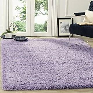 Safavieh SG151-7272-4 California Shag Collection Lilac Area Rug, 4-Feet by 6-Feet